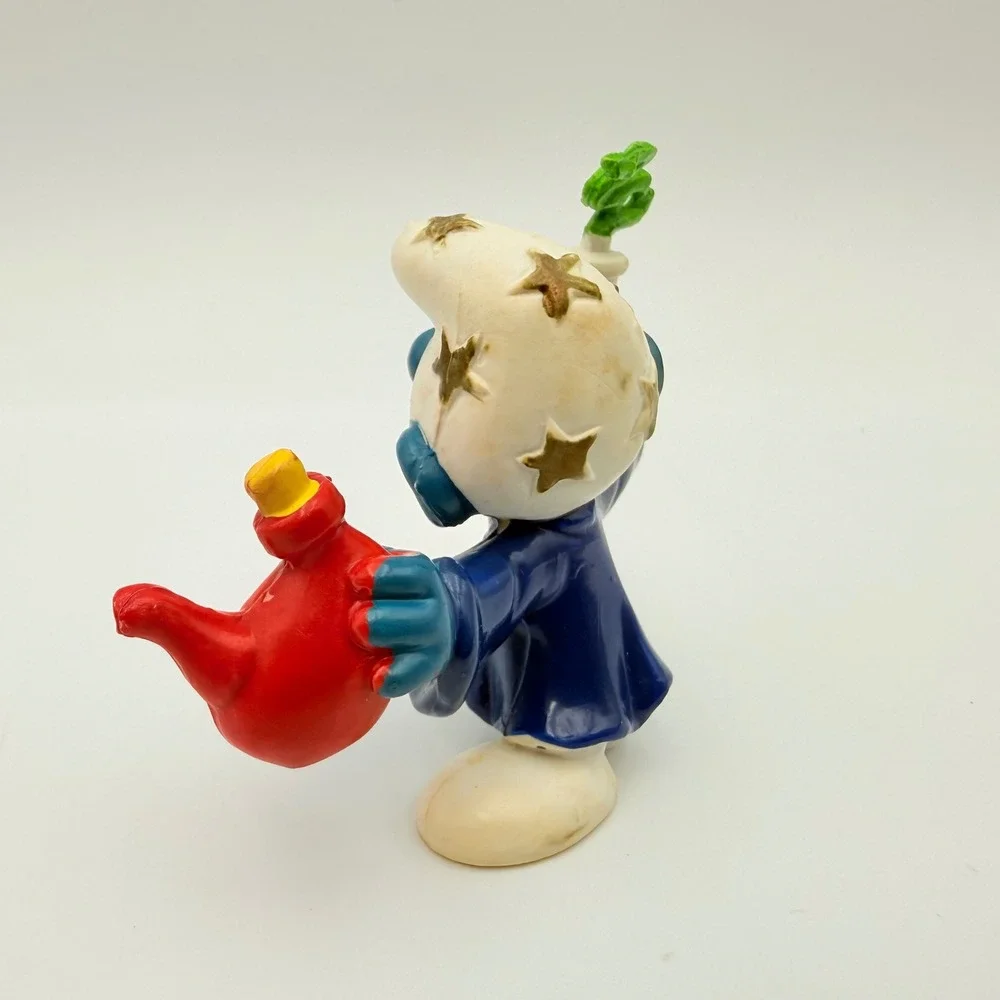 Vintage 1979 Schleich Peyo Alchemist Smurf Wizard Potion Figure Hong Kong PVC